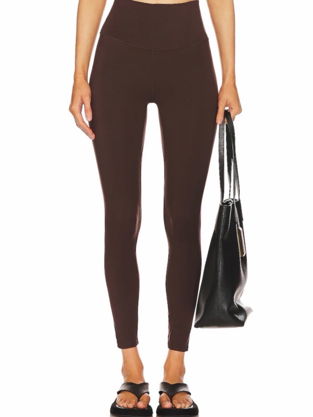 Varley FreeSoft High Rise 7/8 Leggings Coffee Bean Brown Medium